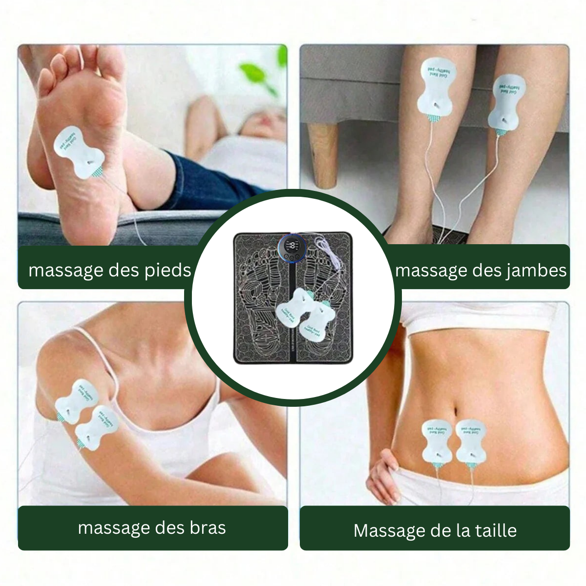 Coussin de massage pieds électrique – Soulagement rapide des tensions | Calmiva™