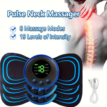 Électrostimulateur Cervical Sans Fil, Massage EMS Chauffant - NeckRelax™