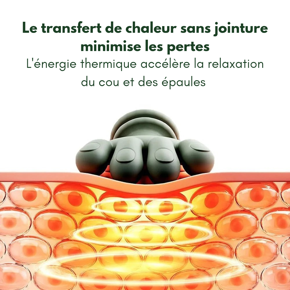 Masseur cou shiatsu 4D chauffant – Soulage tensions profondes des épaules | Zenvio™