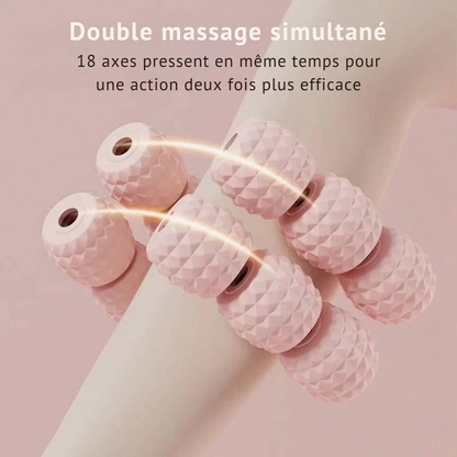 Masseur rouleau 18 roues – Tonifie, raffermit et réduit la cellulite | Rolivo™