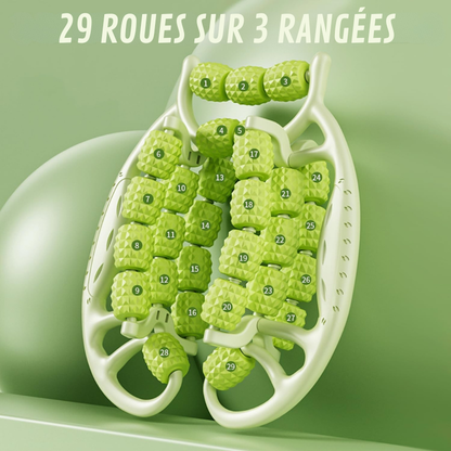 Masseur rouleau 29 roues – Tonifie, raffermit et réduit la cellulite | Rolivo™