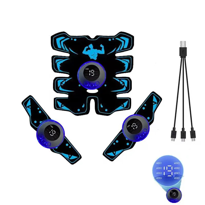 Stimulateur abdominal 3-en-1 rechargeable USB – Tonifie et raffermit l'abdomen | Vemoro™